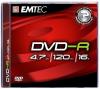 DVD+R inscriptible Emtec 4.7GB / 120 min / 16x - boitier slim