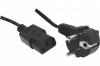 Cordon d'alimentation PC CEE7 / C13 noir - 3,0 m